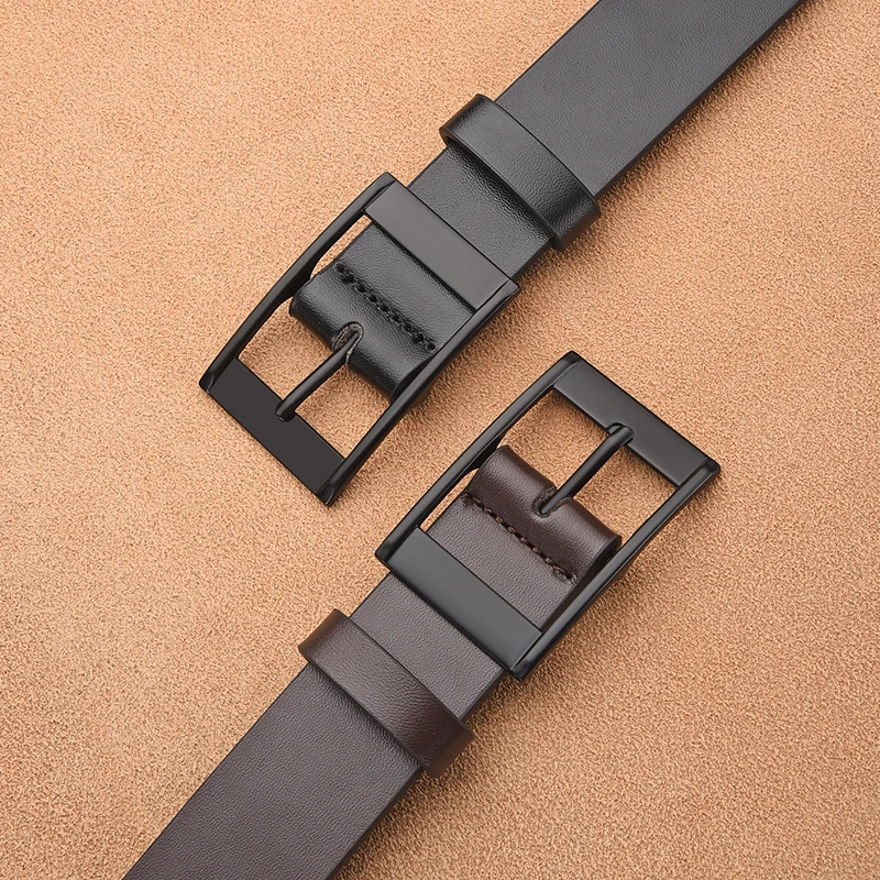 New Men's Luxury Belt PU Leather Belt Metal Pin Buckle High-Quality Well-Known Brand Designer Belt Jeans Men's Belt