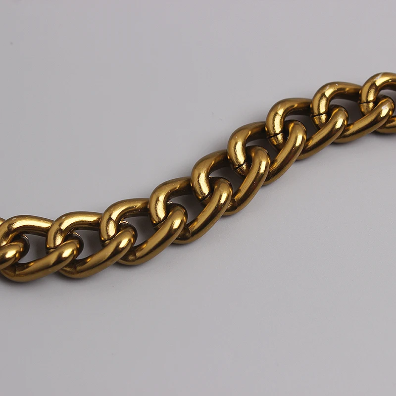 2021 Vintage Bronze Alloy Waist Chain for Women Adjustable Wide Chain Waistband with Statement Ladies Eurpoean Metal Waist Belt