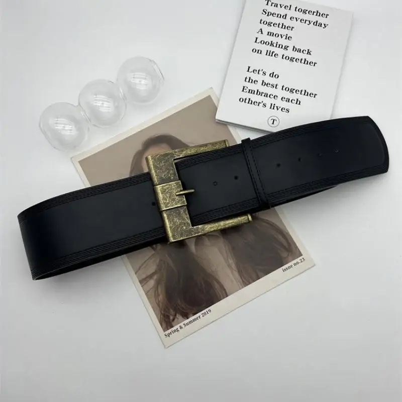 〔Funny〕Women's Rivet Belt Gothic Heavy-Duty Leather Waist Belt Y2k Punk Dress Jeans Belt Waist Accessories