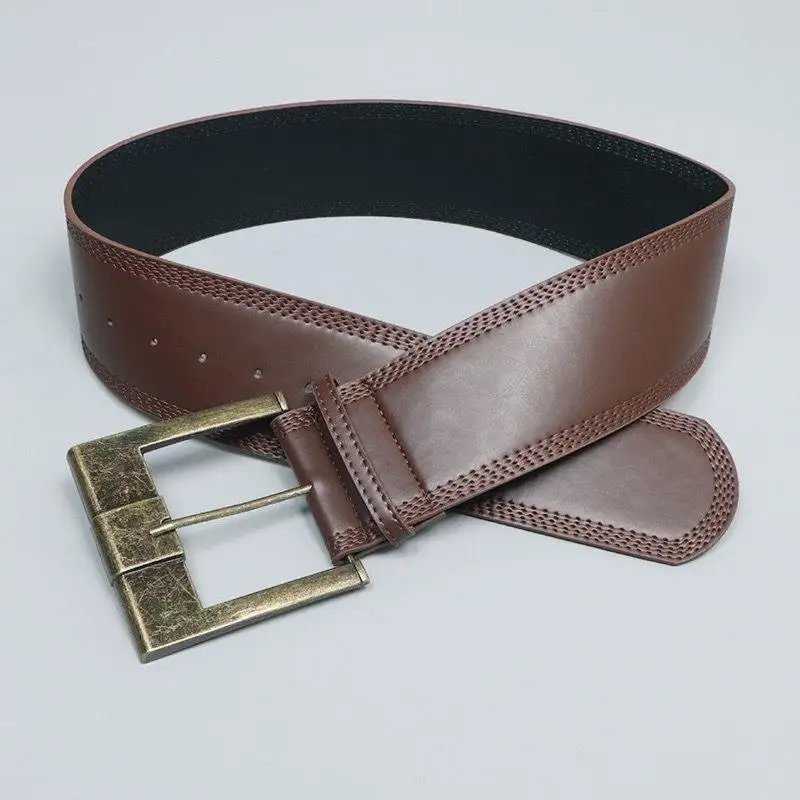 〔Funny〕Women's Rivet Belt Gothic Heavy-Duty Leather Waist Belt Y2k Punk Dress Jeans Belt Waist Accessories