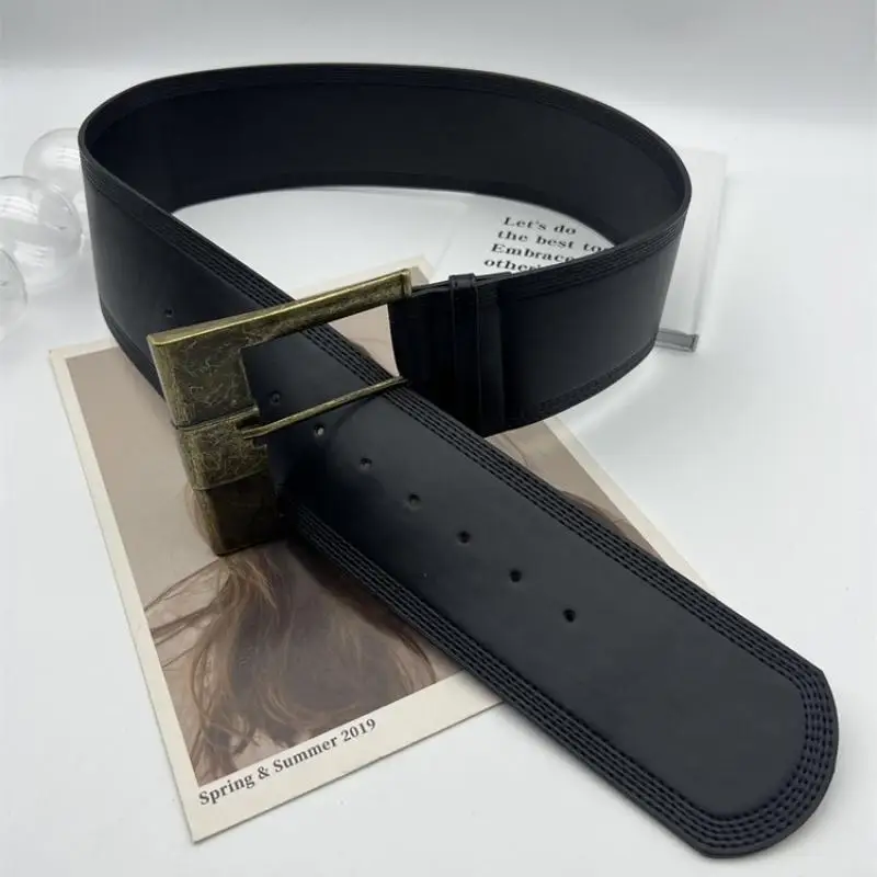 〔Funny〕Women's Rivet Belt Gothic Heavy-Duty Leather Waist Belt Y2k Punk Dress Jeans Belt Waist Accessories