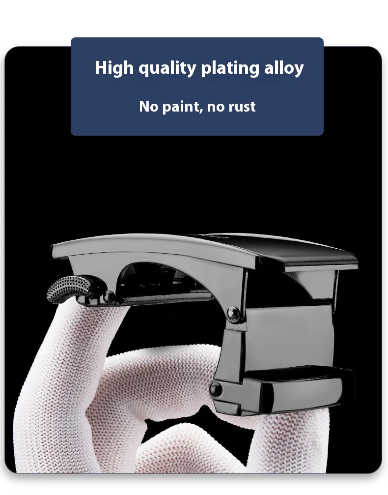 Fashion Men's Business Alloy Automatic Buckle Unique Men Plaque Belt Buckles for 3.5cm Ratchet For Leather Belt Accessories
