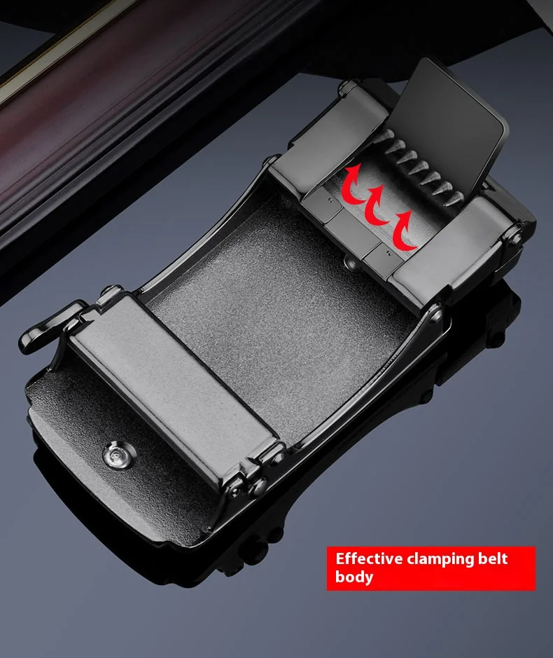 Fashion Men's Business Alloy Automatic Buckle Unique Men Plaque Belt Buckles for 3.5cm Ratchet For Leather Belt Accessories