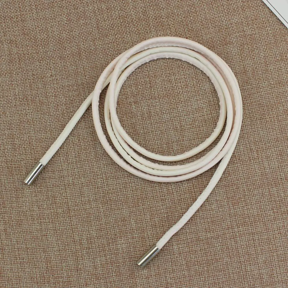 Vintage Belt New Round Leather Rope Dress Coat Embellished String Belt For Women Solid Fashion Long Waist Chain PU Leather Belt