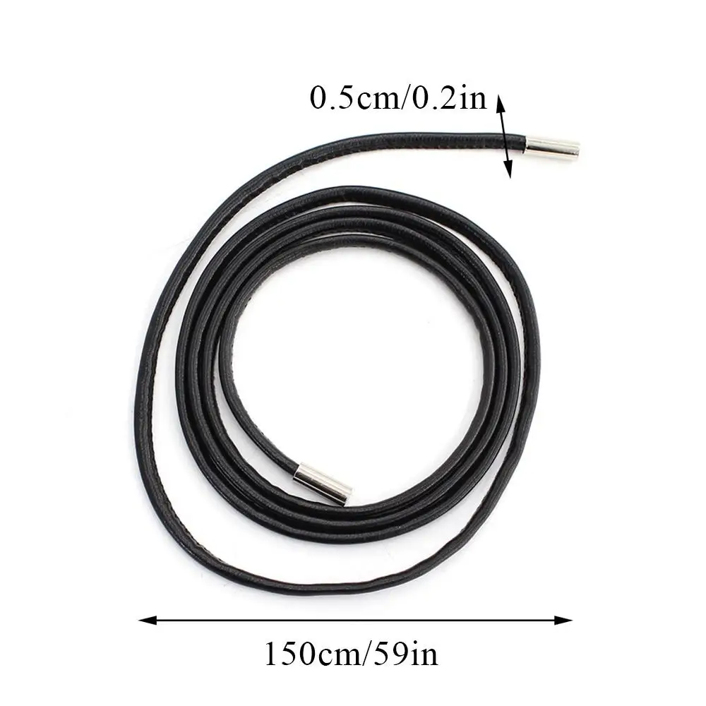 Vintage Belt New Round Leather Rope Dress Coat Embellished String Belt For Women Solid Fashion Long Waist Chain PU Leather Belt