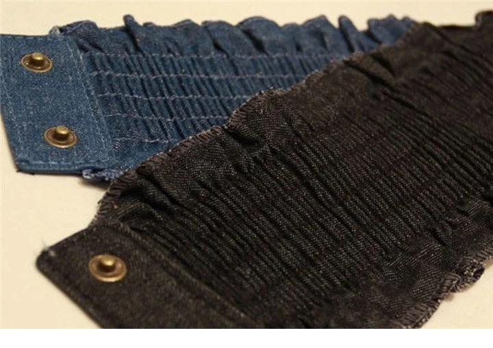High Fashion Elastic Dress Belts for Women Punk Denim Stretchy Female Skirt Belts All-match Corset Casual Fabric For A Dress