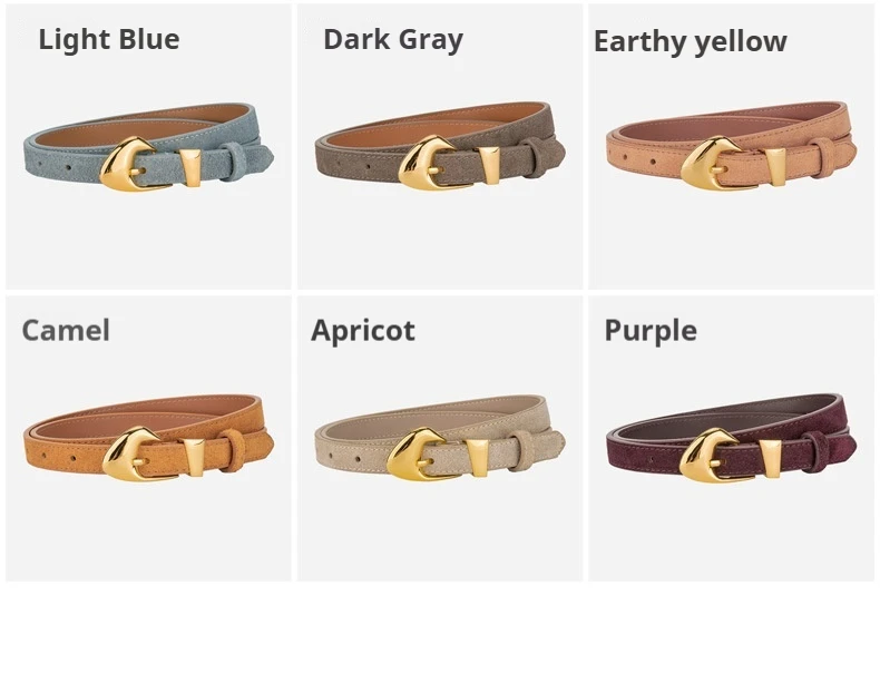 New Genuine Leather Belt Women's Versatile Fashion Decorative Dress Jeans Cow Leather Belt Trendy