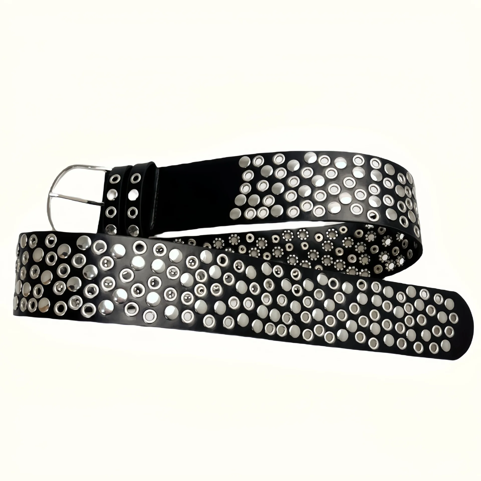 American Vintage Punk Wide Belt For Women Designed Versatile Y2k Luxury Pu Belt Spice Girls Prom Dress Embellished Belt