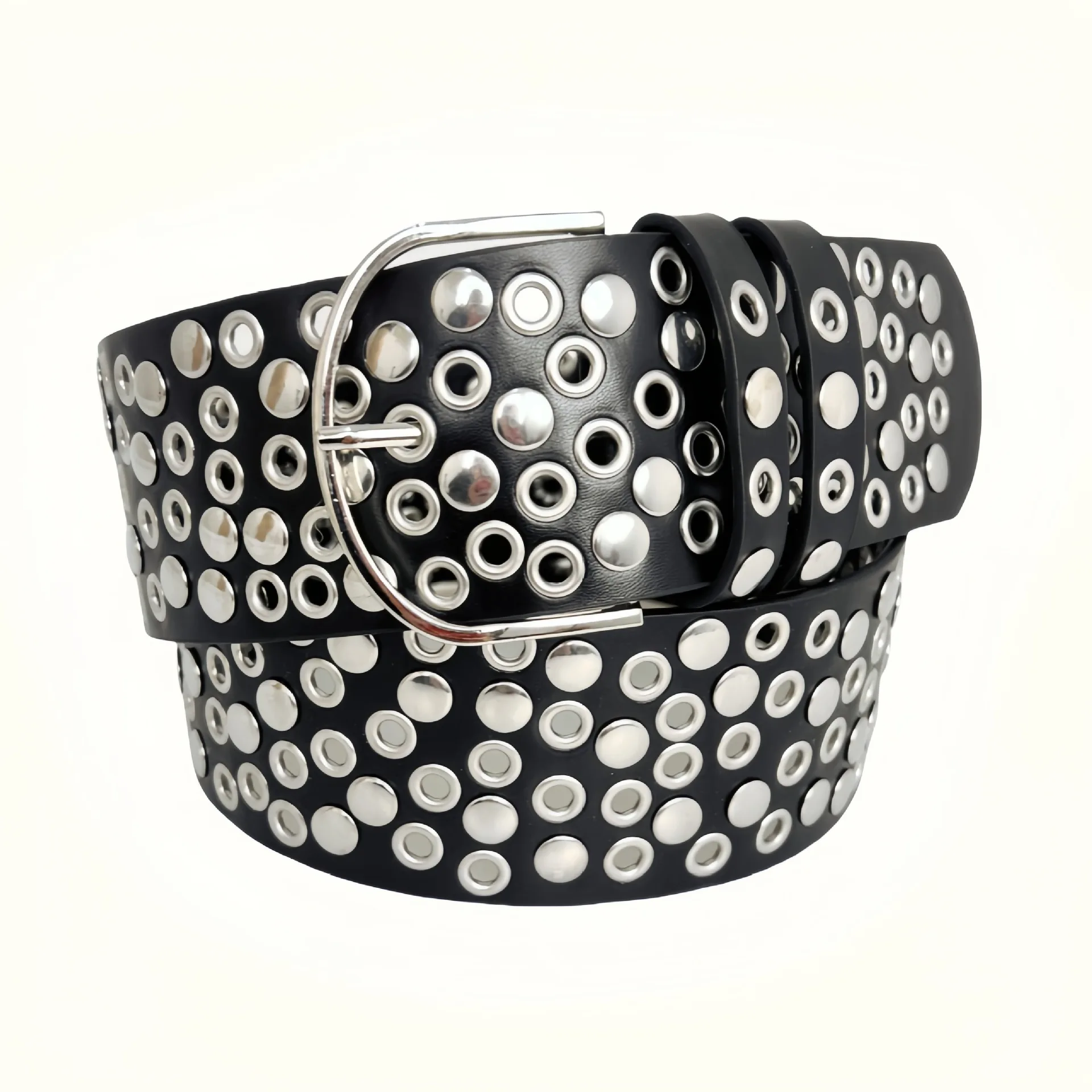 American Vintage Punk Wide Belt For Women Designed Versatile Y2k Luxury Pu Belt Spice Girls Prom Dress Embellished Belt