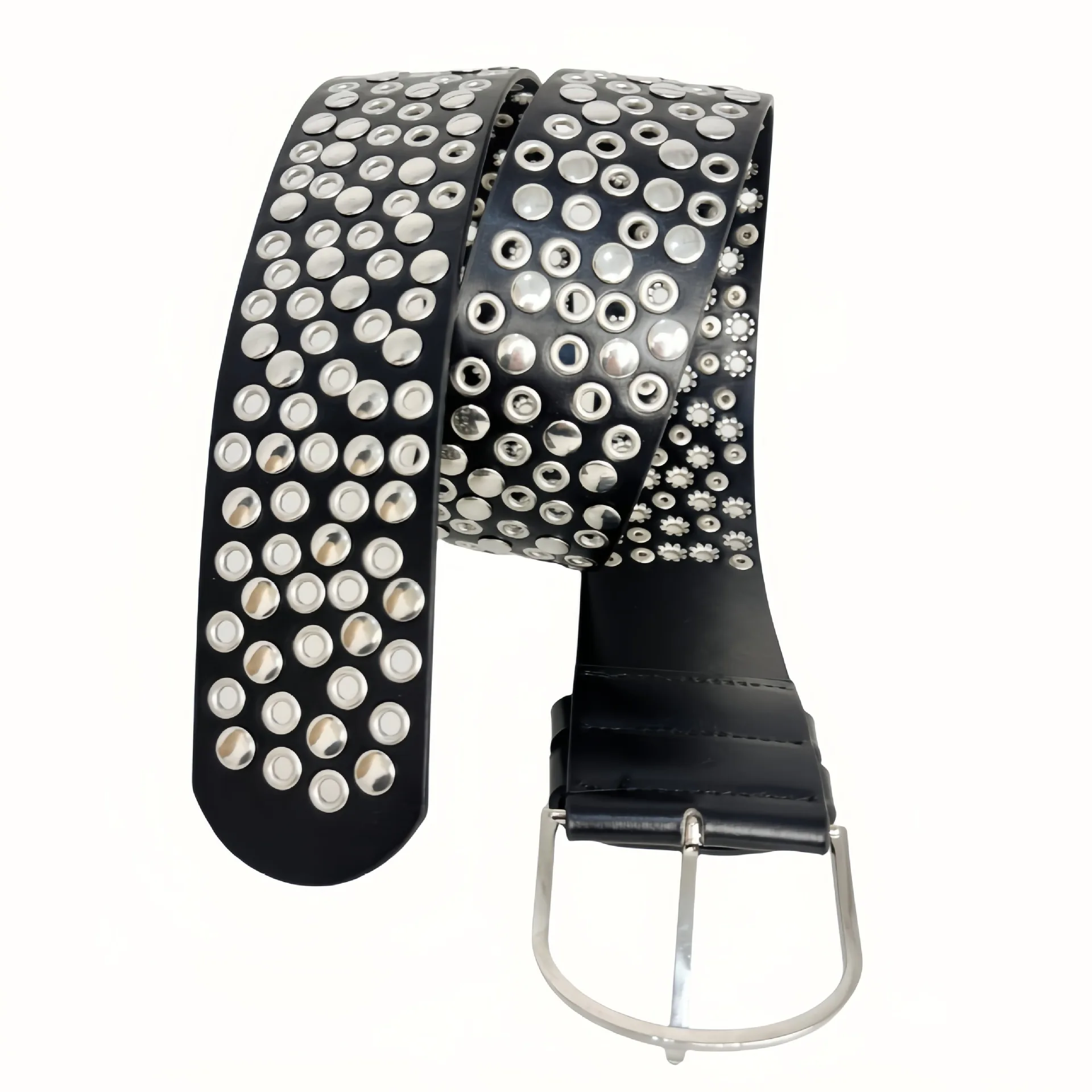 American Vintage Punk Wide Belt For Women Designed Versatile Y2k Luxury Pu Belt Spice Girls Prom Dress Embellished Belt