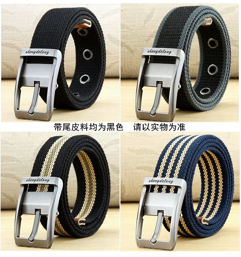 100-140cm Man Tactical Belt Mens Nylon Weave Canvas Belt For Jeans Knitted Military Pin Buckle Plus Long Belt