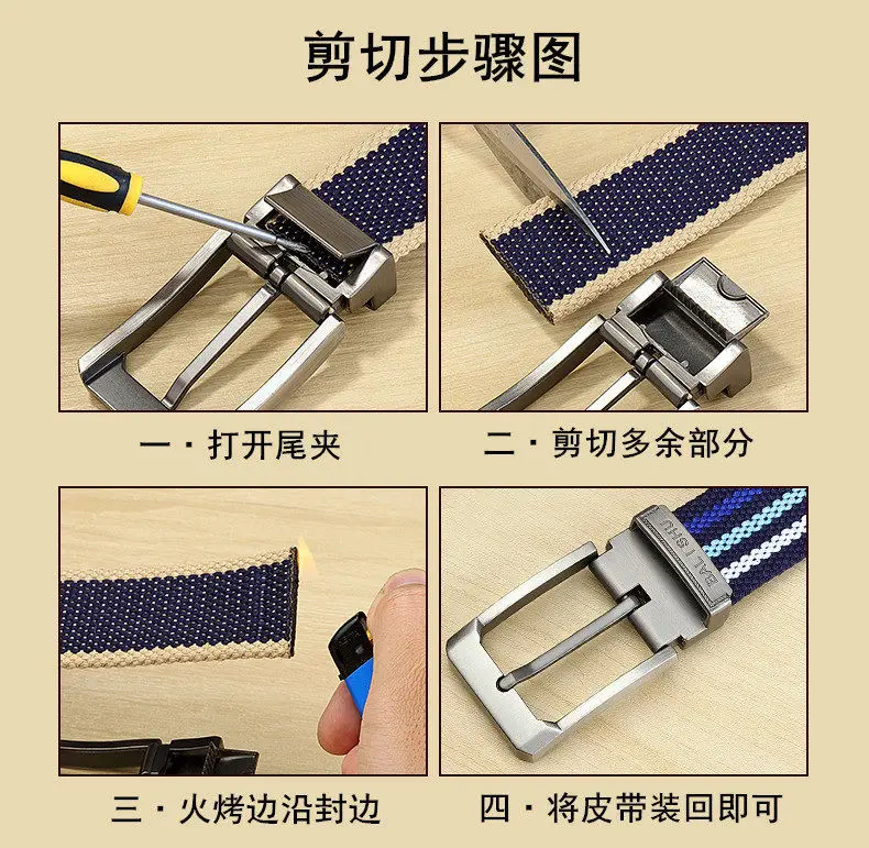 100-140cm Man Tactical Belt Mens Nylon Weave Canvas Belt For Jeans Knitted Military Pin Buckle Plus Long Belt