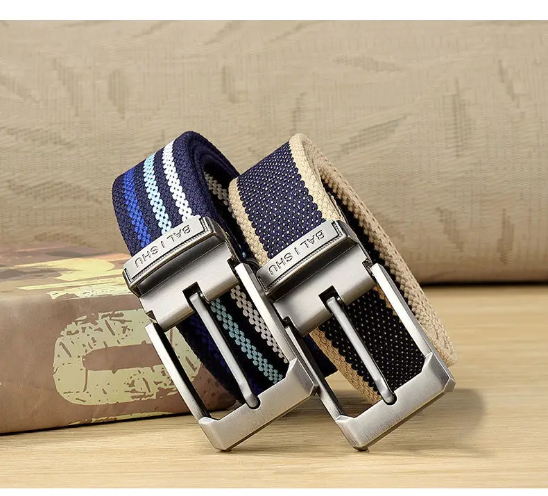 100-140cm Man Tactical Belt Mens Nylon Weave Canvas Belt For Jeans Knitted Military Pin Buckle Plus Long Belt