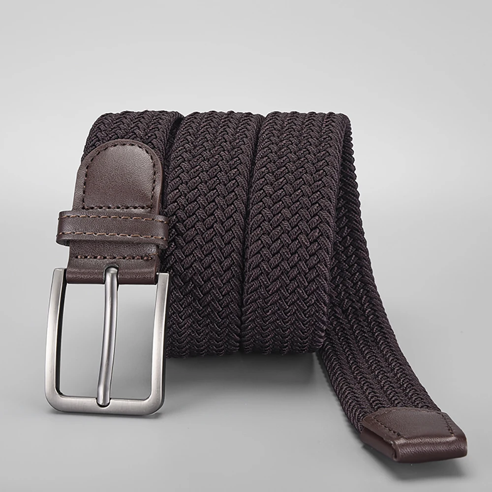 Men's Outdoor Adventure Stretch Belt Fashion Retro Casual Pants Shorts Simple Personalized Men's Tactical Belt