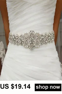 JLZXSY Flower Style Wedding Belt Bridal Sash Belt Crystal Rhinestone Dress Sash Prom Sash Wedding Accessories