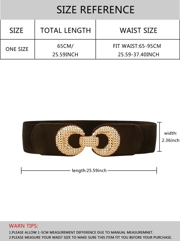 Women Wide Elastic Waist Belt Ladies Retro Fashion Cinch Stretchy Stylish PU Leather Dress Waistband