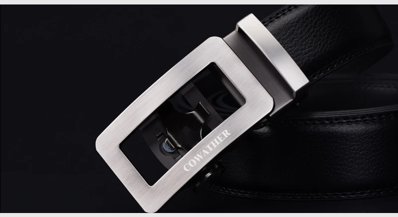 COWATHER 2021 luxury belts for men cow genuine leather male strap automatic buckle belt newest fashion design original brand