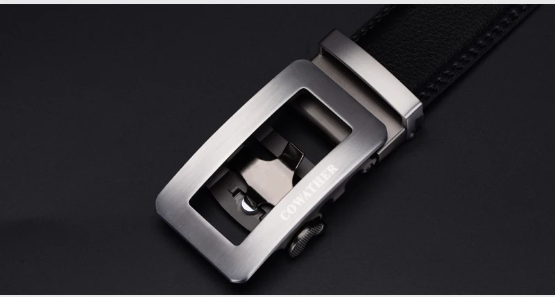 COWATHER 2021 luxury belts for men cow genuine leather male strap automatic buckle belt newest fashion design original brand