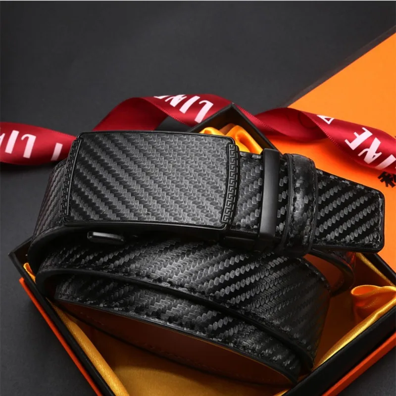 2025 Alloy Automatic Buckle Fashion Belt Genuine Leather Luxury Belts Minimalist Youth Waistband High Quality Women Men Gifts