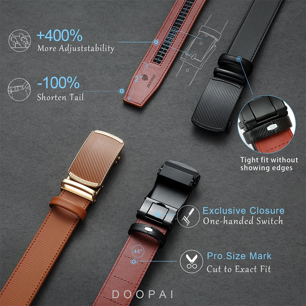 2025 Alloy Automatic Buckle Fashion Belt Genuine Leather Luxury Belts Minimalist Youth Waistband High Quality Women Men Gifts