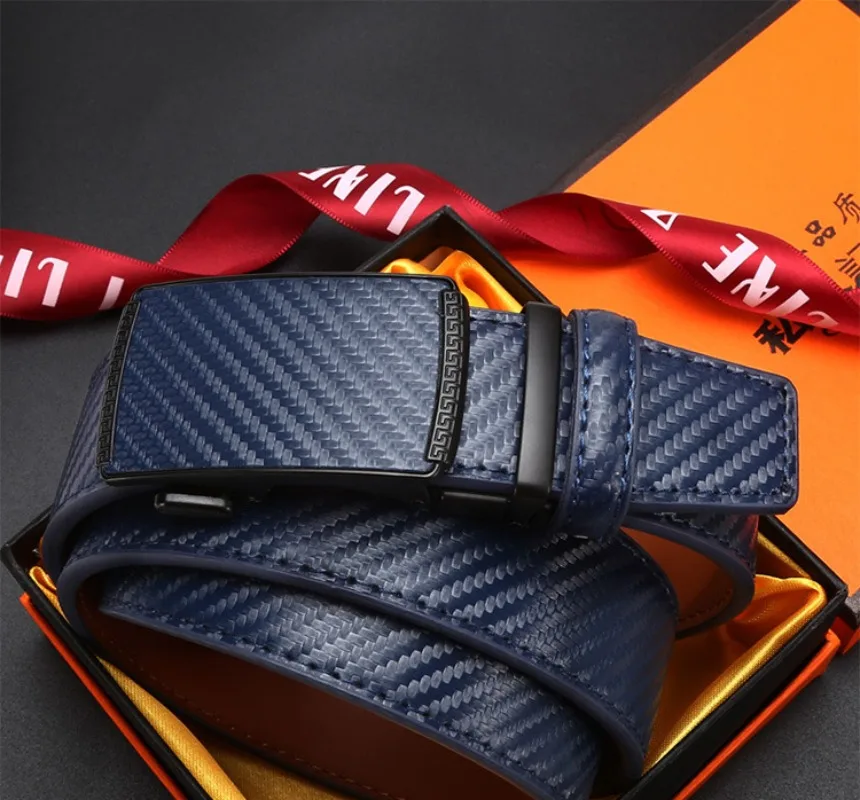 2025 Alloy Automatic Buckle Fashion Belt Genuine Leather Luxury Belts Minimalist Youth Waistband High Quality Women Men Gifts