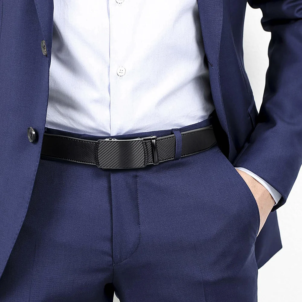 2025 Alloy Automatic Buckle Fashion Belt Genuine Leather Luxury Belts Minimalist Youth Waistband High Quality Women Men Gifts