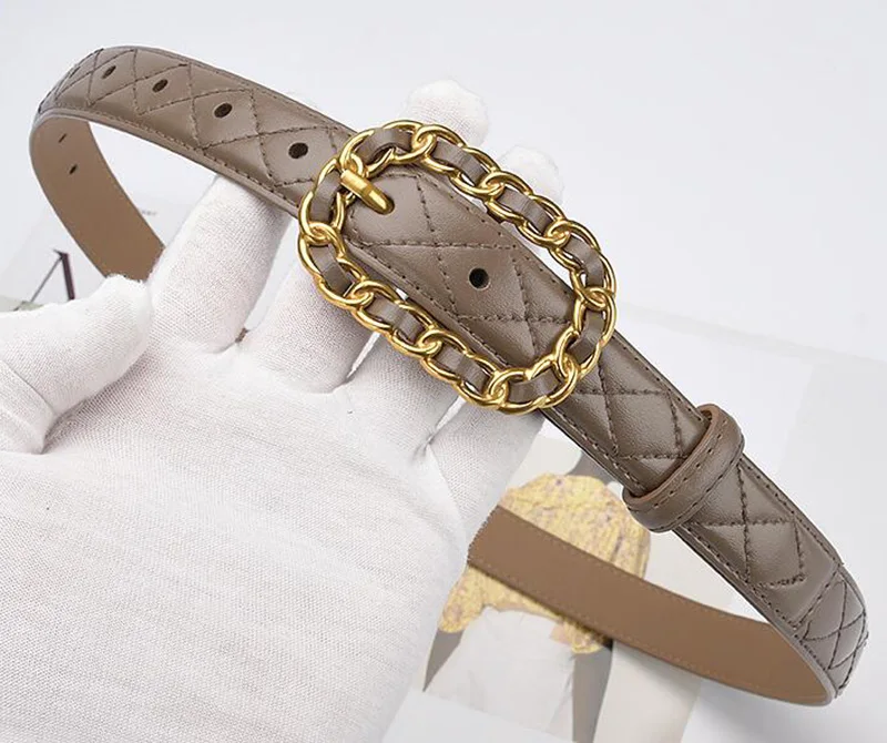 Women Belts Many Colurs Optional Genuine Leather Fashion Women's Pin Buckle Belt 2.3cm Wide Female Accessories 2022 FSA299