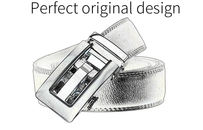 COWATHER 2021 Genuine Leather belts for men High quality brown black color metal automatic buckle Strap male Jeans cowboy CZ045