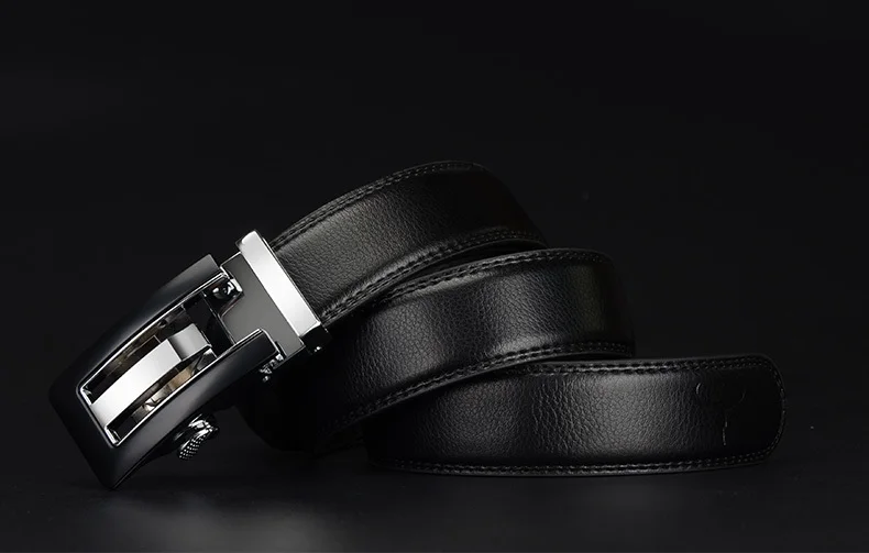 COWATHER 2021 Genuine Leather belts for men High quality brown black color metal automatic buckle Strap male Jeans cowboy CZ045