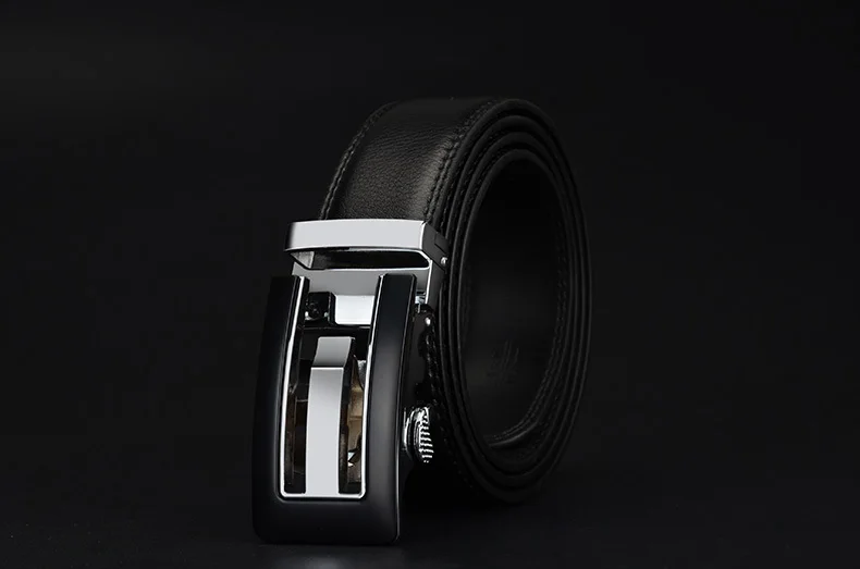 COWATHER 2021 Genuine Leather belts for men High quality brown black color metal automatic buckle Strap male Jeans cowboy CZ045
