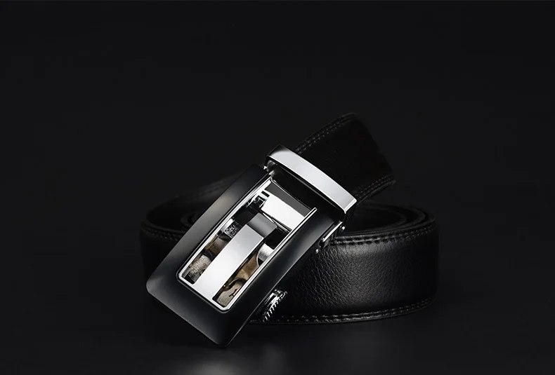 COWATHER 2021 Genuine Leather belts for men High quality brown black color metal automatic buckle Strap male Jeans cowboy CZ045