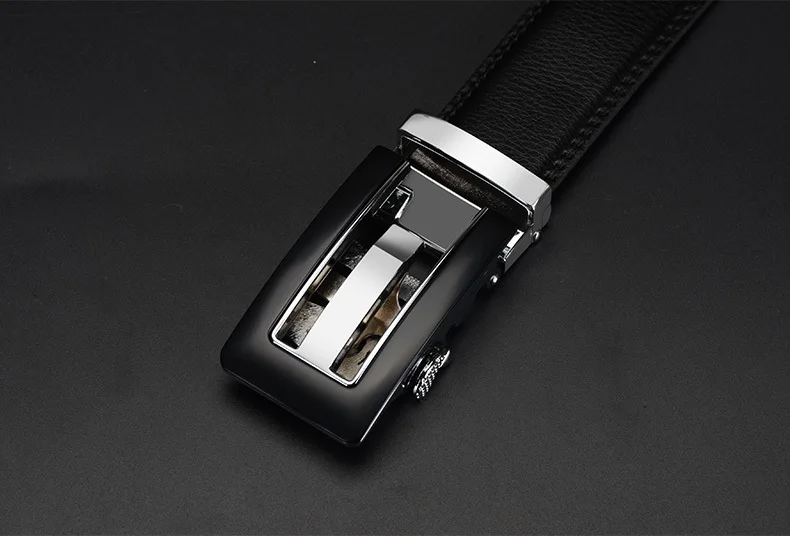 COWATHER 2021 Genuine Leather belts for men High quality brown black color metal automatic buckle Strap male Jeans cowboy CZ045