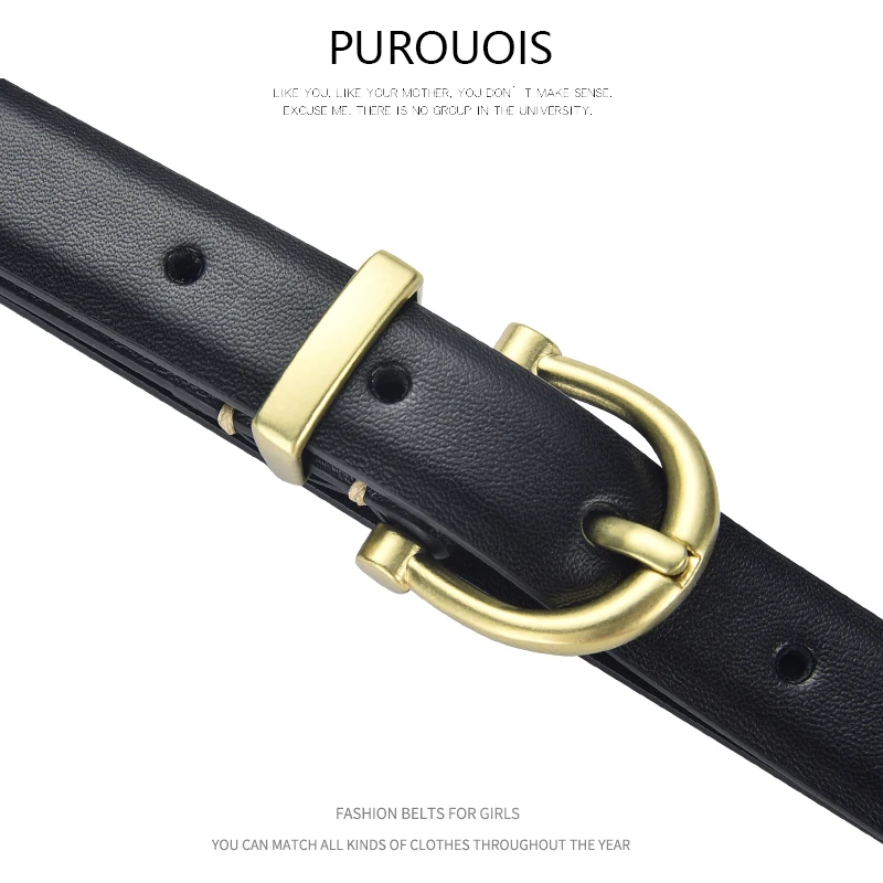 Fashionable Women's Soft Belt Durable Alloy Pin Buckle With Jeans Dress Simple Women's Party Banquet Gift Wholesale Direct Sales