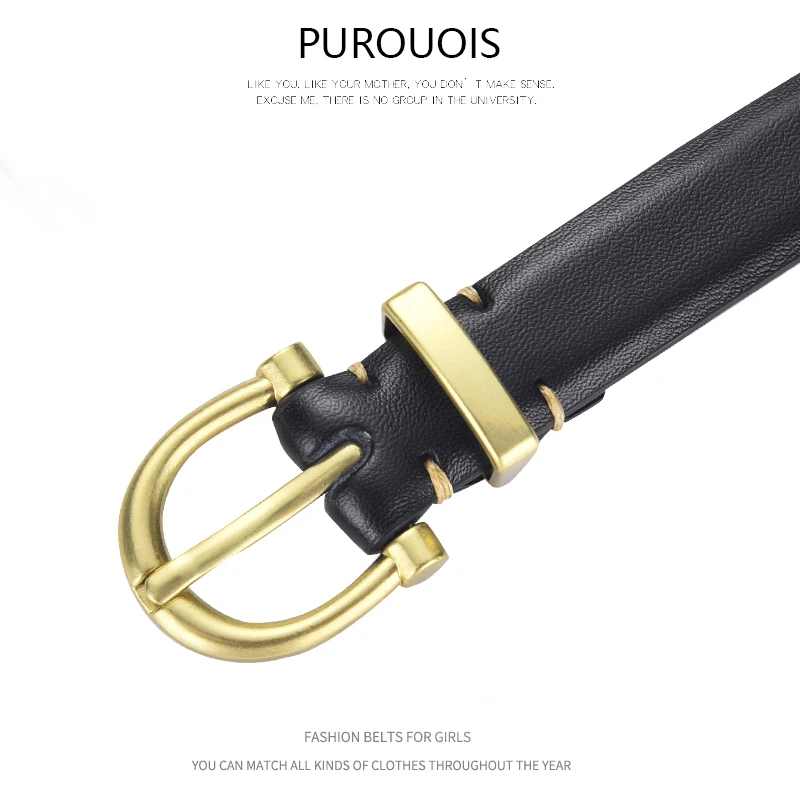Fashionable Women's Soft Belt Durable Alloy Pin Buckle With Jeans Dress Simple Women's Party Banquet Gift Wholesale Direct Sales