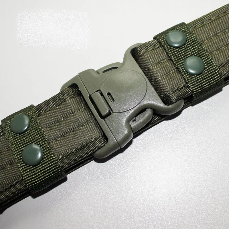 New Outdoor Combat Belts Quick Release Belt Fashion Black Men Canvas Waistband Outdoor Hunting 6 Colors 130cm Length