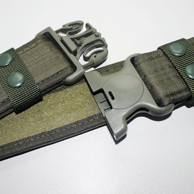 New Outdoor Combat Belts Quick Release Belt Fashion Black Men Canvas Waistband Outdoor Hunting 6 Colors 130cm Length