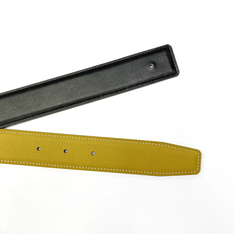 2026 WITHOUT BUCKLE Ciartuar for men women 3.2cm 19 colors belt high quality cowskin genuine leather two sides