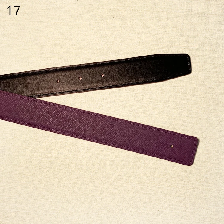 2026 WITHOUT BUCKLE Ciartuar for men women 3.2cm 19 colors belt high quality cowskin genuine leather two sides