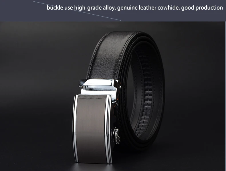 COWATHER 2021 newest cow genuine Leather Belts for Men High Quality Male luxury Brand jeans Automatic Ratchet Buckle 110-130cm