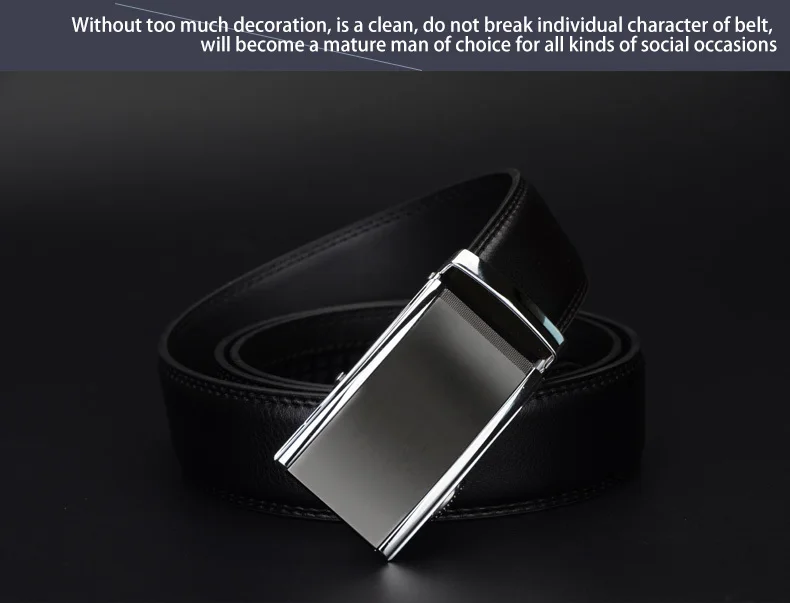 COWATHER 2021 newest cow genuine Leather Belts for Men High Quality Male luxury Brand jeans Automatic Ratchet Buckle 110-130cm