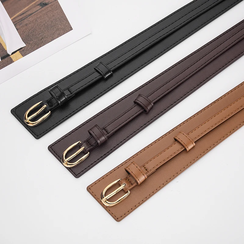 Fashionable Ladies Removable Belt U-shaped Pin Buckle Paired With Skirt Jeans Belt Accessories Trendy Ladies Party Gifts