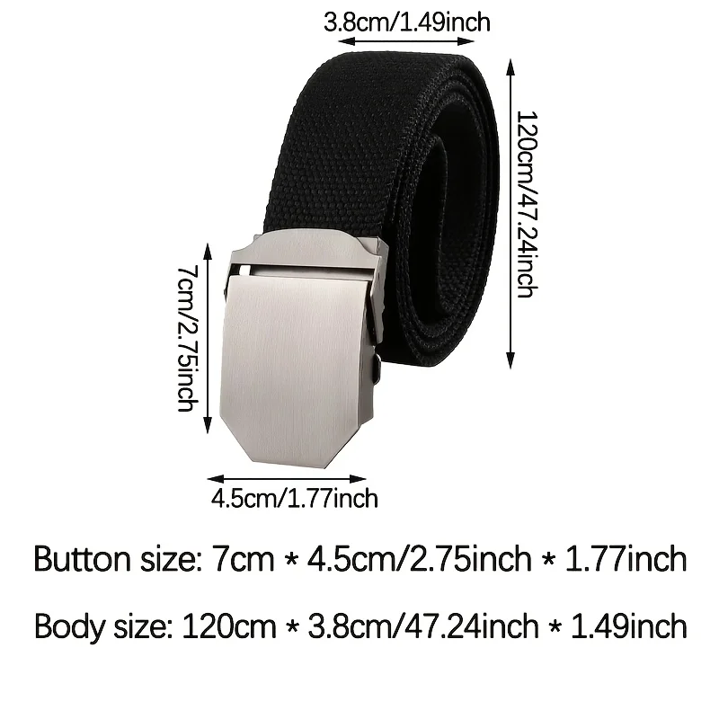 New Men's Belt Universal Simple Outdoor Casual Jeans Waist Belt Breathable Waist Belt Alloy Buckle Weaving Wear resistant Belts