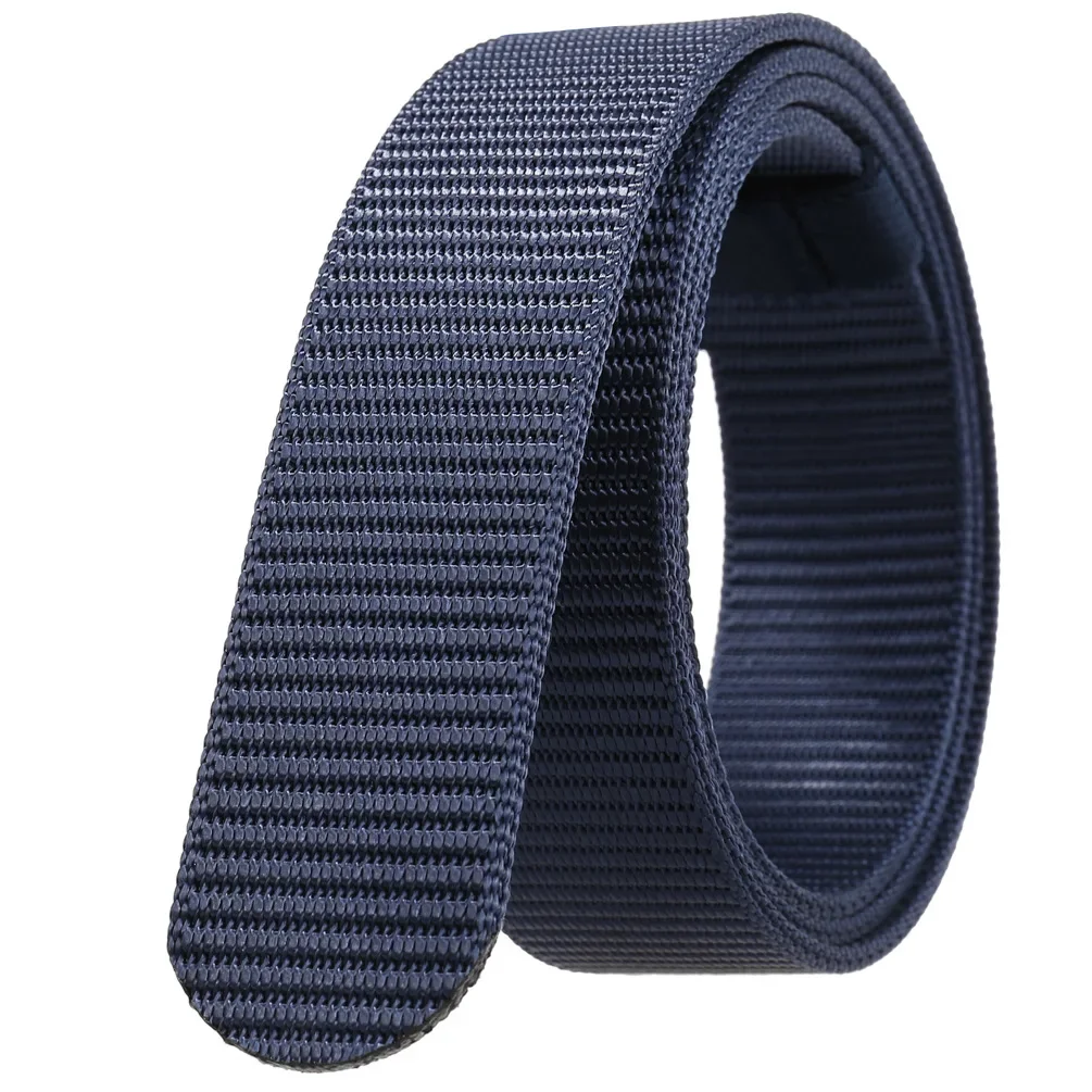 Unisex Canvas No Buckle Belt High Quality Outdoor Mountaineering Multifunctional Tactical Nylon Men Women Trouser Belt 3.4cm