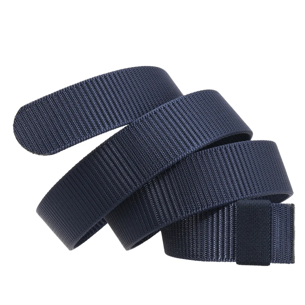 Unisex Canvas No Buckle Belt High Quality Outdoor Mountaineering Multifunctional Tactical Nylon Men Women Trouser Belt 3.4cm