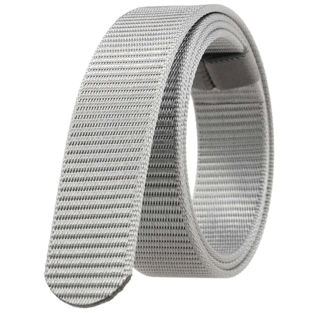 Unisex Canvas No Buckle Belt High Quality Outdoor Mountaineering Multifunctional Tactical Nylon Men Women Trouser Belt 3.4cm