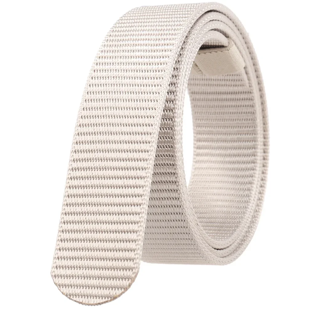 Unisex Canvas No Buckle Belt High Quality Outdoor Mountaineering Multifunctional Tactical Nylon Men Women Trouser Belt 3.4cm