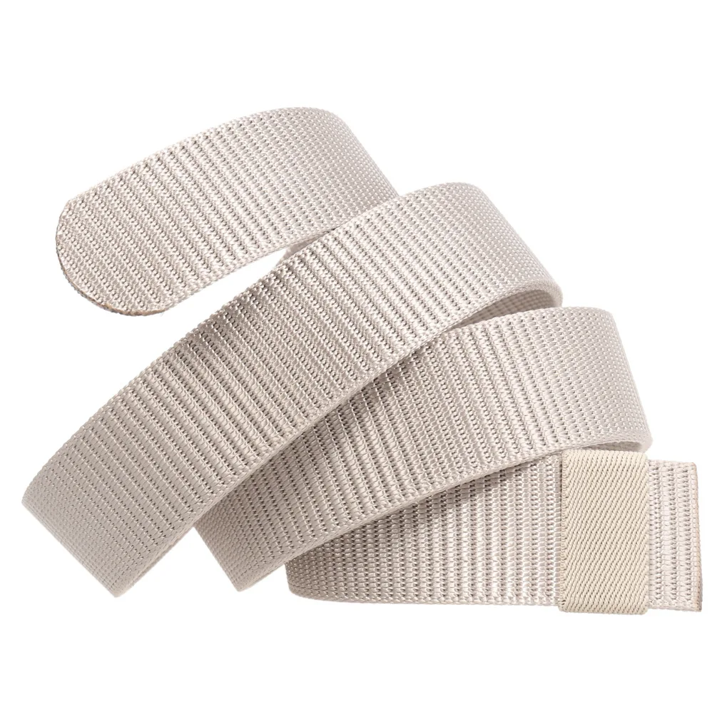 Unisex Canvas No Buckle Belt High Quality Outdoor Mountaineering Multifunctional Tactical Nylon Men Women Trouser Belt 3.4cm