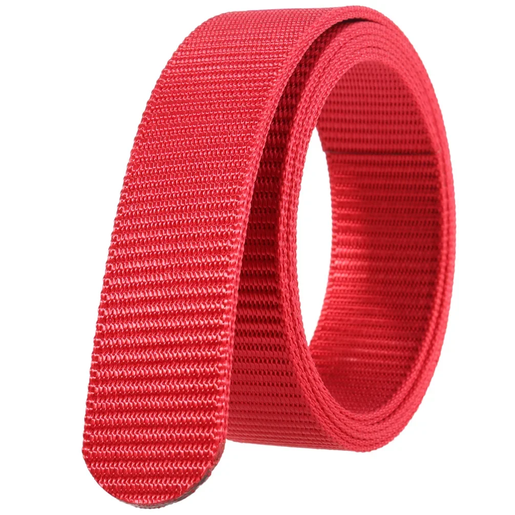 Unisex Canvas No Buckle Belt High Quality Outdoor Mountaineering Multifunctional Tactical Nylon Men Women Trouser Belt 3.4cm