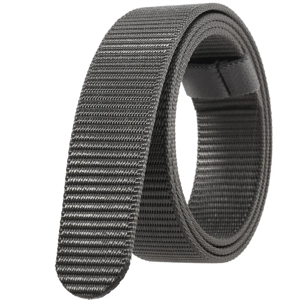 Unisex Canvas No Buckle Belt High Quality Outdoor Mountaineering Multifunctional Tactical Nylon Men Women Trouser Belt 3.4cm
