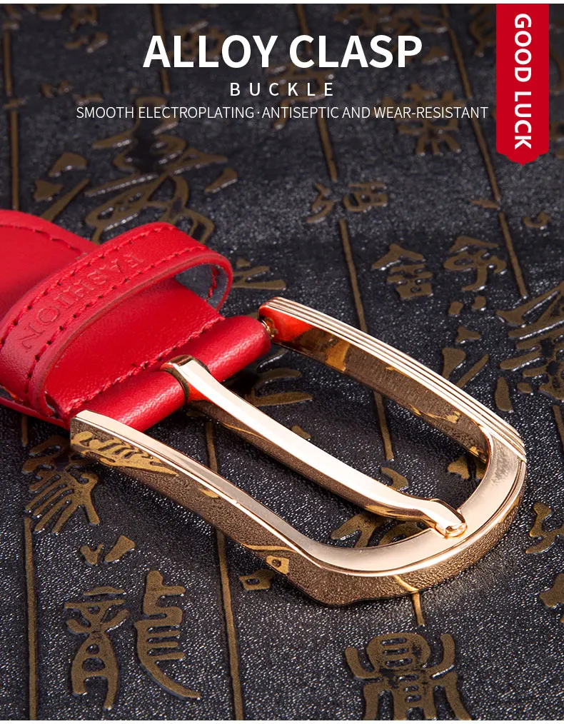 Intrinsic life red Men's and women's red woven canvas belts Jeans unisex Red Belts elastic belt